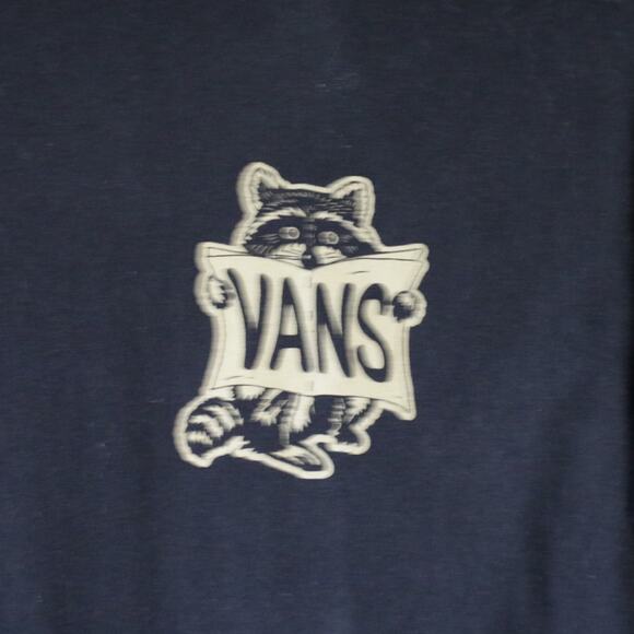 Men's Van's Small 100% Cotton T Shirt Short Sleeve Black - Picture 5 of 6